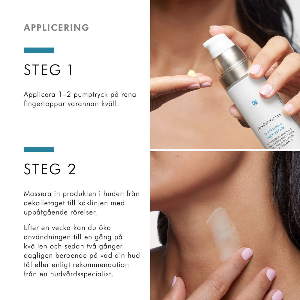 Produkten appliceras